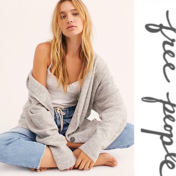 Free People Ecalyptus Cardigan Gray - Picture 4 of 6